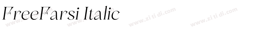 FreeFarsi Italic字体转换